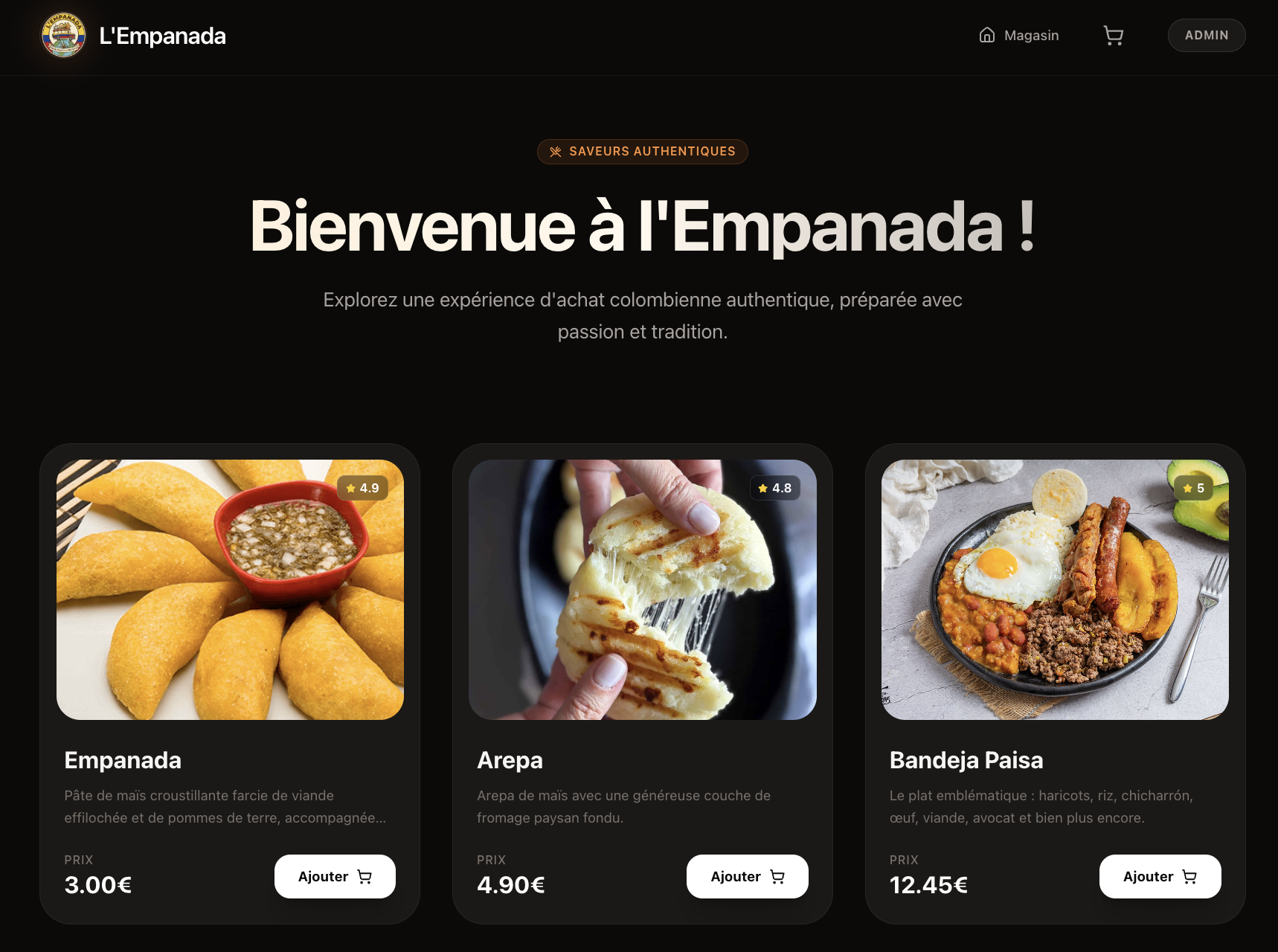 Boutique en ligne colombienne – Microservices & Docker